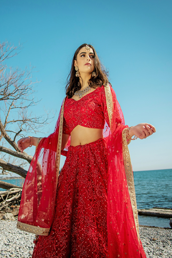 Buy Online indian bridal designer lehenga in canada at affordable price